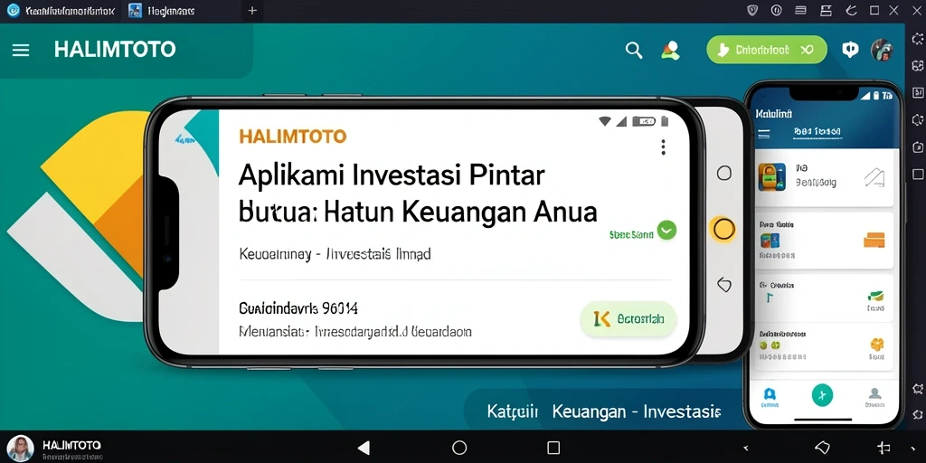 Antarmuka pengguna HALIMTOTO yang modern dan fungsional untuk investasi.