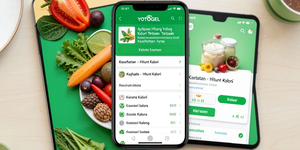 Tampilan antarmuka YOTOGEL untuk menghitung kalori dengan mudah.