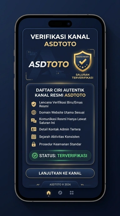 Tampilan kanal resmi asdtoto